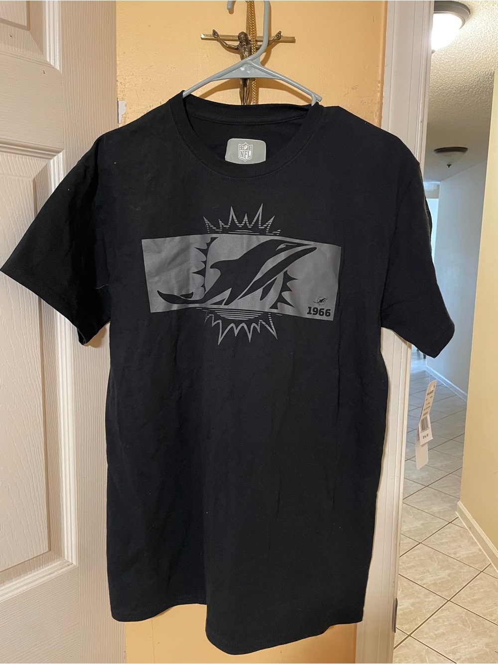 NFL Black Miami Dolphins Graphic Short Sleeve Tee
